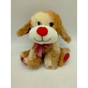 Small 6" Puppy Dog Plush Valentine's Shaggy Soft Toy Animal Dolgen Corp